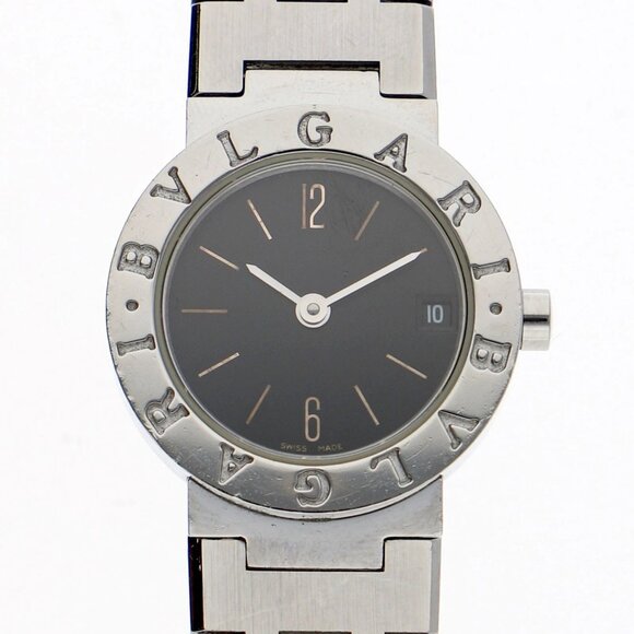 WATCH BVLGARI BB23Stainless Steel Bulgari Bulgari black SS QZ - Picture 1 of 10
